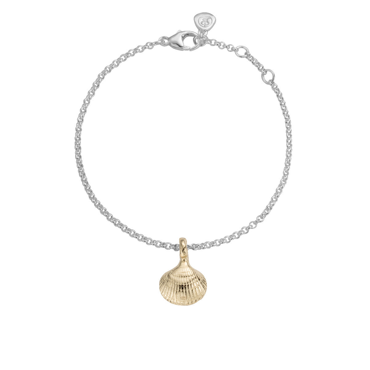 Silver & Gold Mini Shell Chain Bracelet