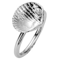 Silver Mini Shell Love Struck Ring