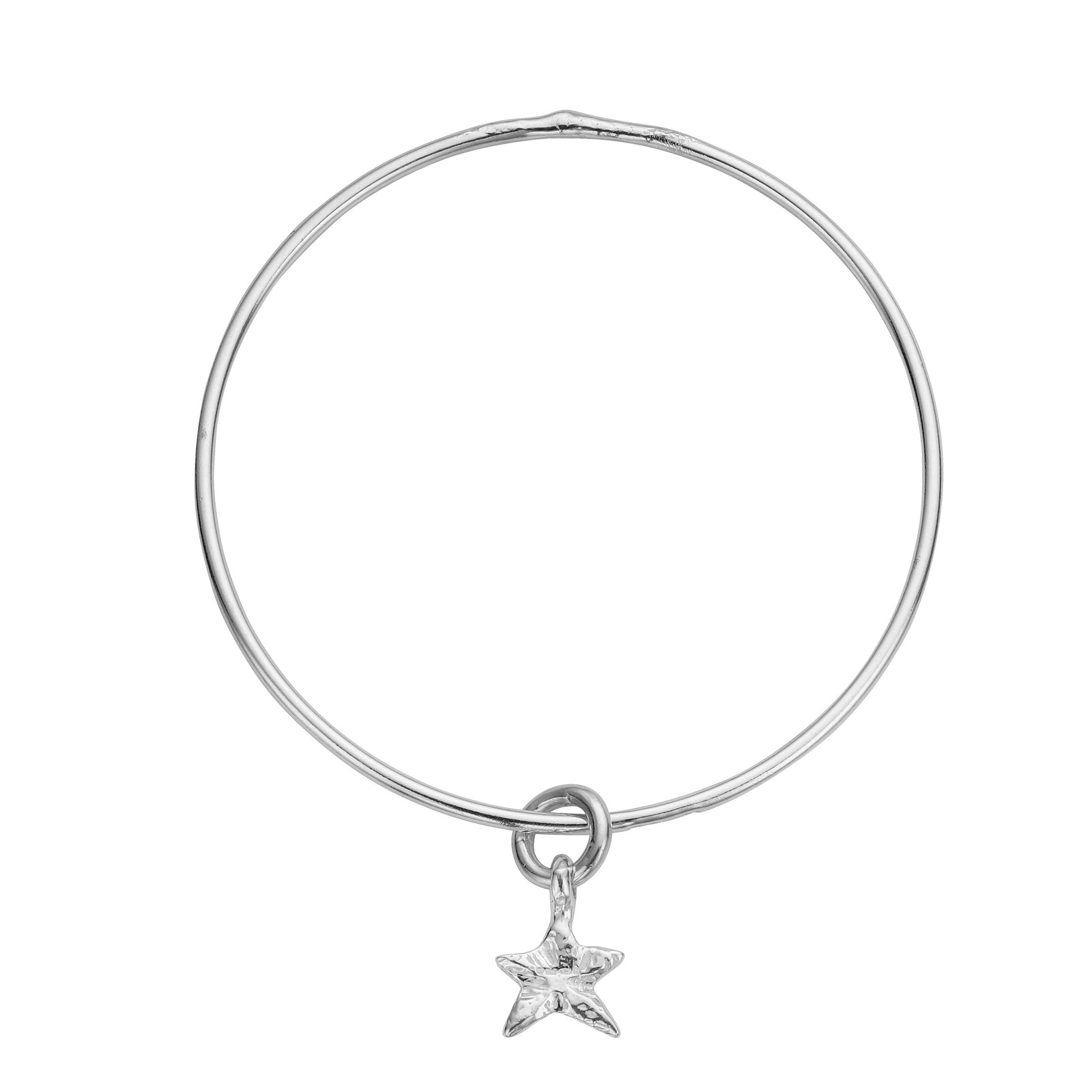 Silver Mini Star Bangle