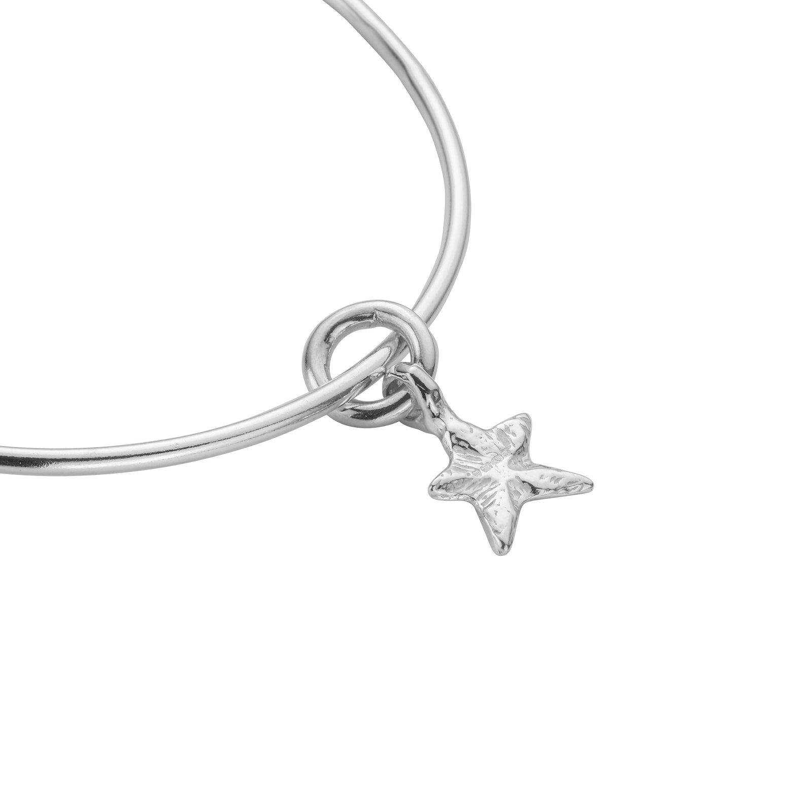 Silver Mini Star Bangle