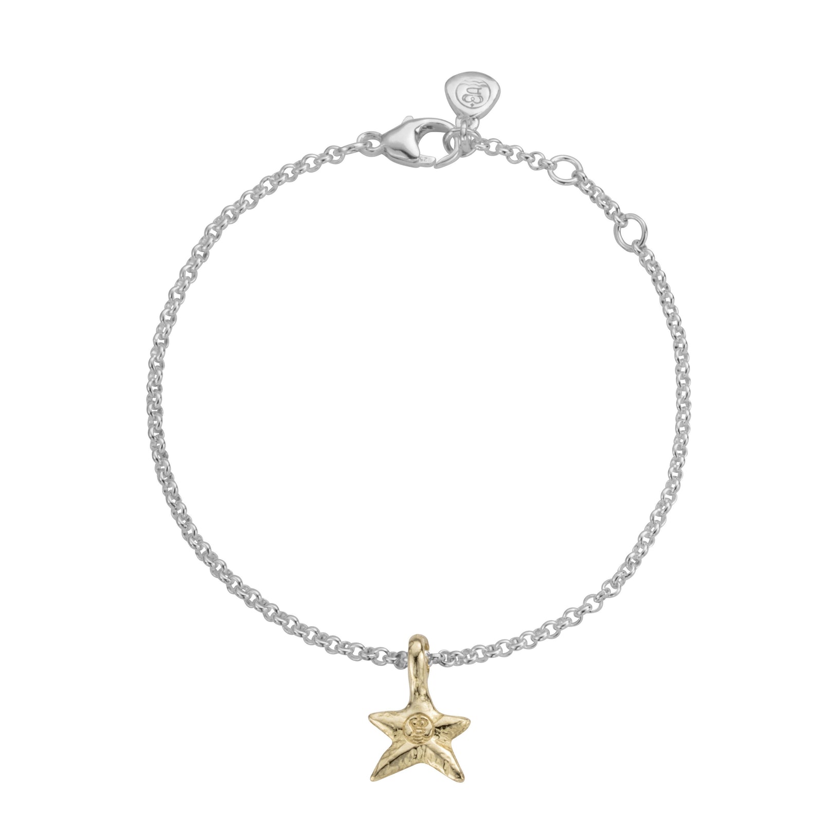 Silver & Gold Mini Star Chain Bracelet