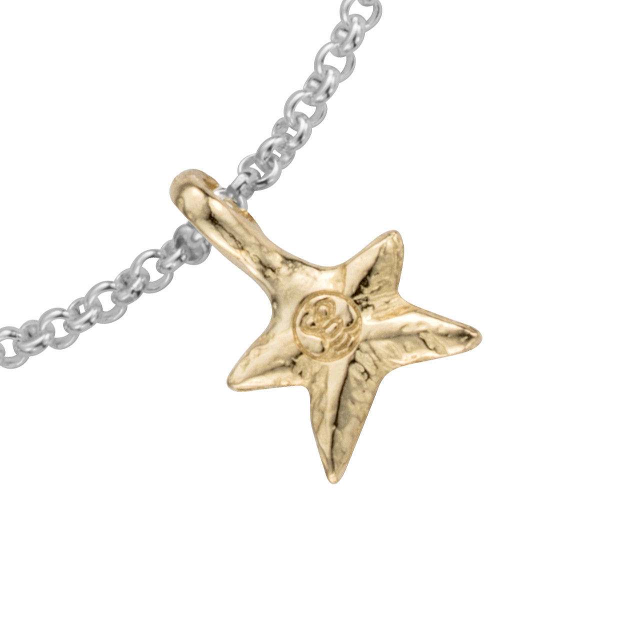 Silver & Gold Mini Star Chain Bracelet