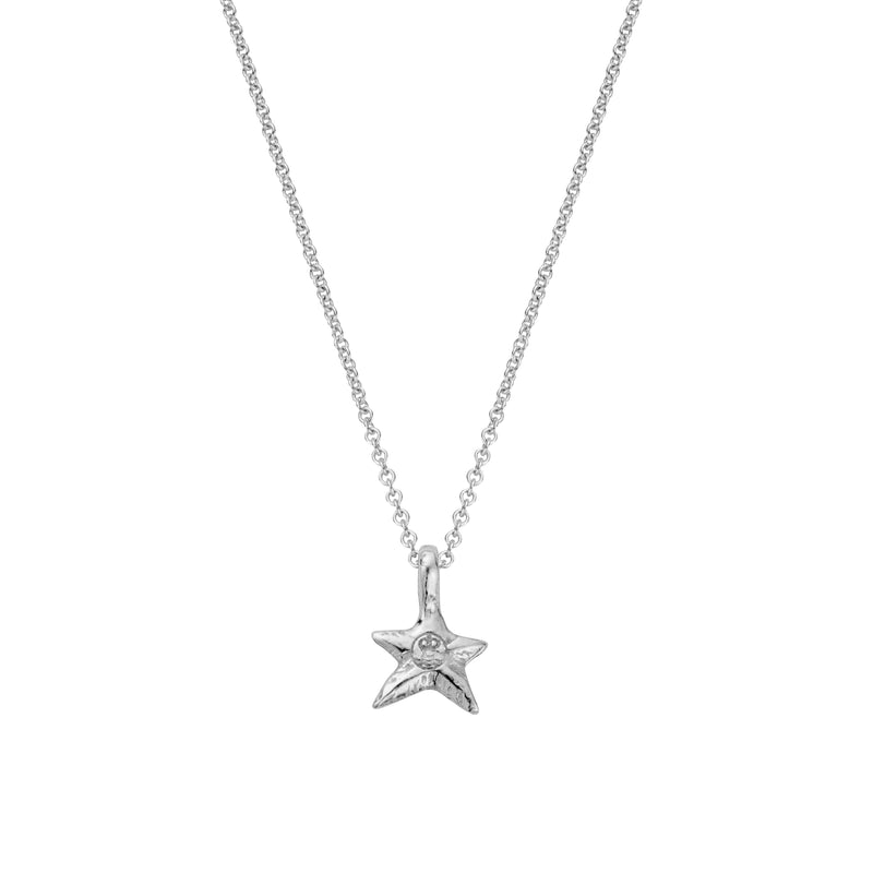 Silver Mini Star Necklace