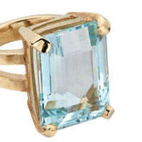 NAIA Gold Aquamarine Ring