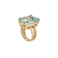 NAIA Gold Aquamarine Ring