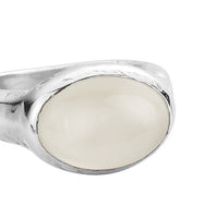 Silver Moonstone Treasure Ring