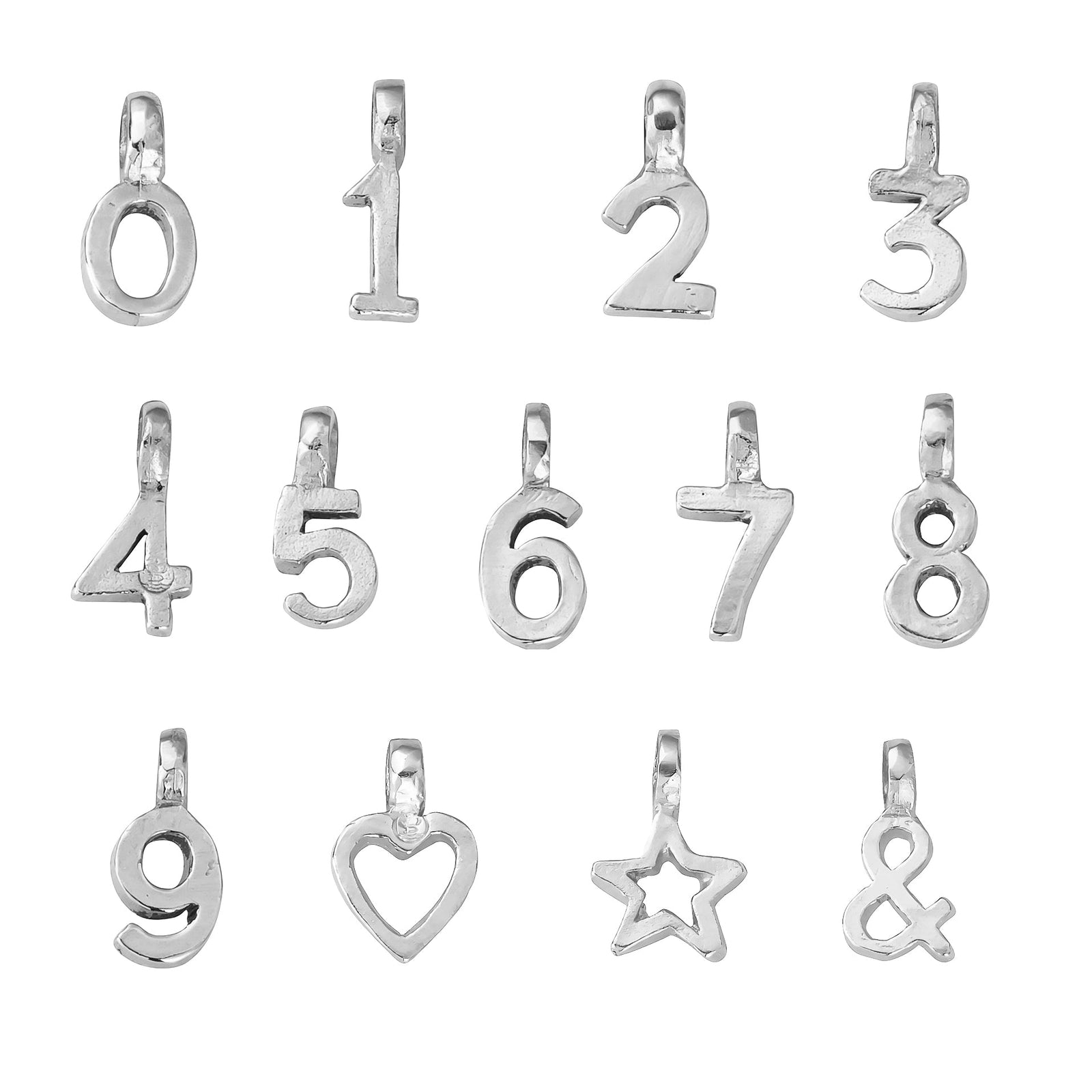 Silver Mini Alphabet Symbol