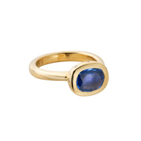 ODETA Gold Blue Sapphire Ring