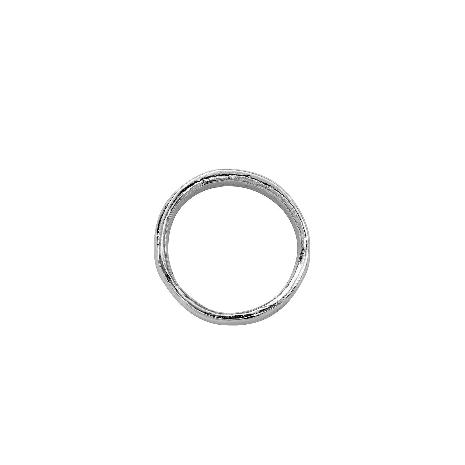 Men's Platinum Midi Posey Ring