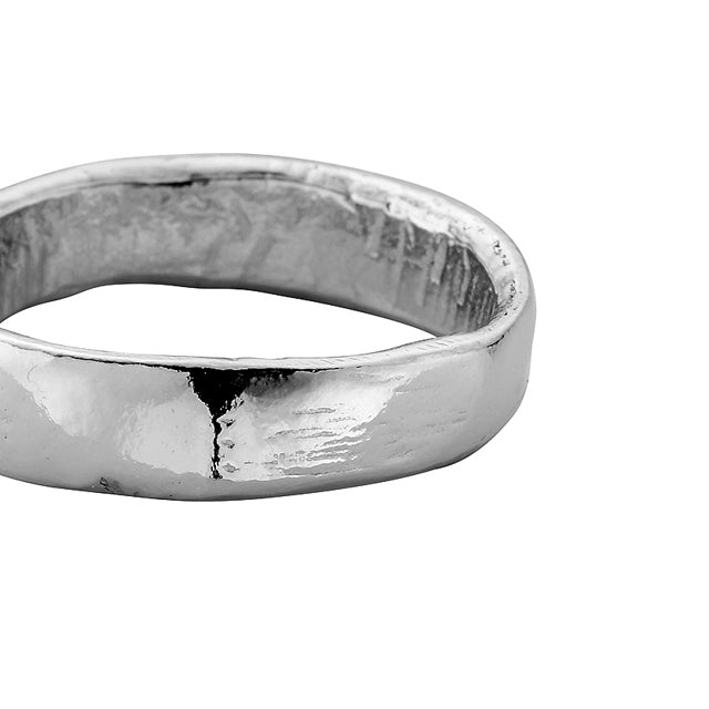 Ladies' Platinum Midi Posey Ring