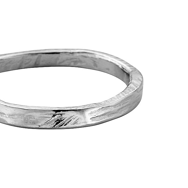 Men's Platinum Mini Posey Ring