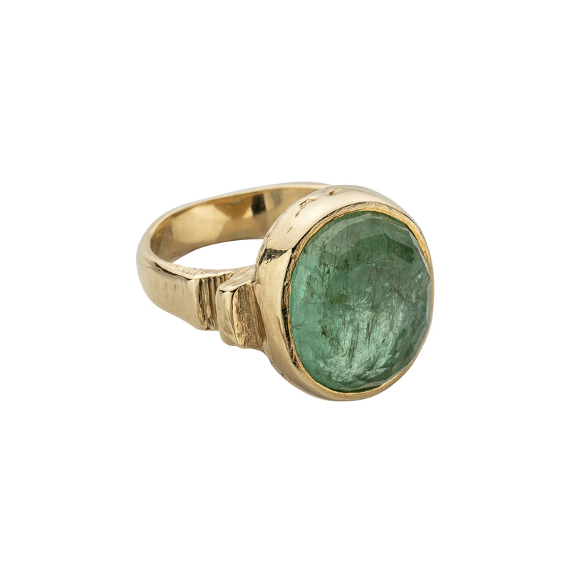 ROMAN Gold Emerald Ring