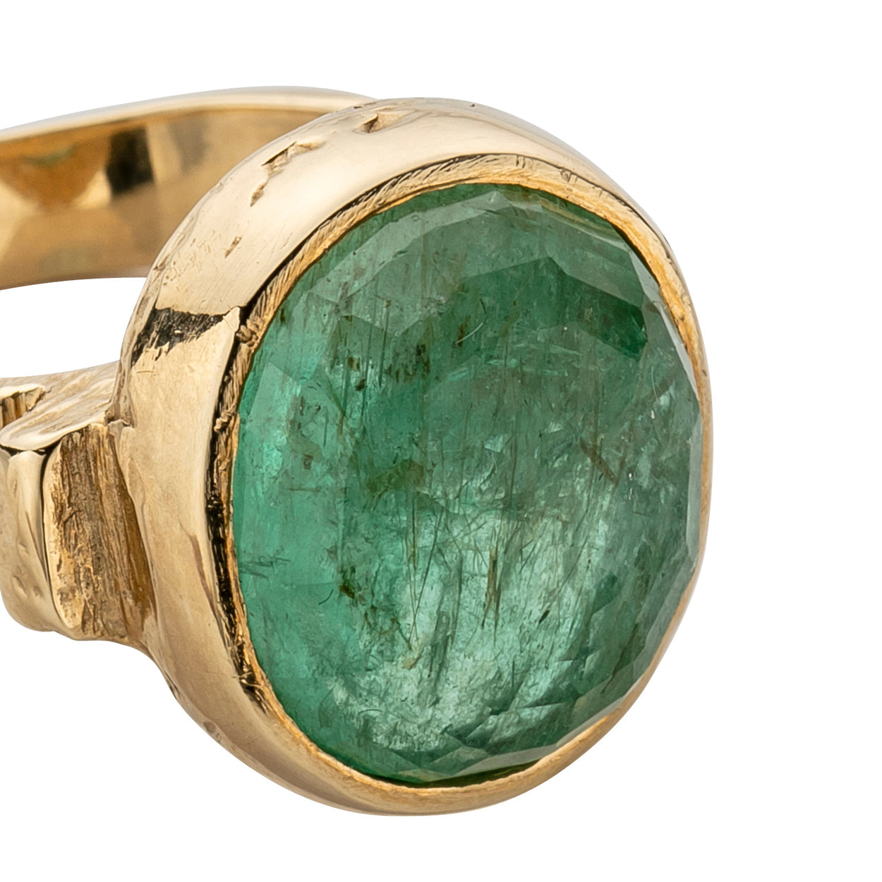 ROMAN Gold Emerald Ring