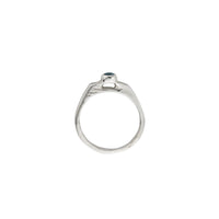 Silver Sapphire Promise Ring