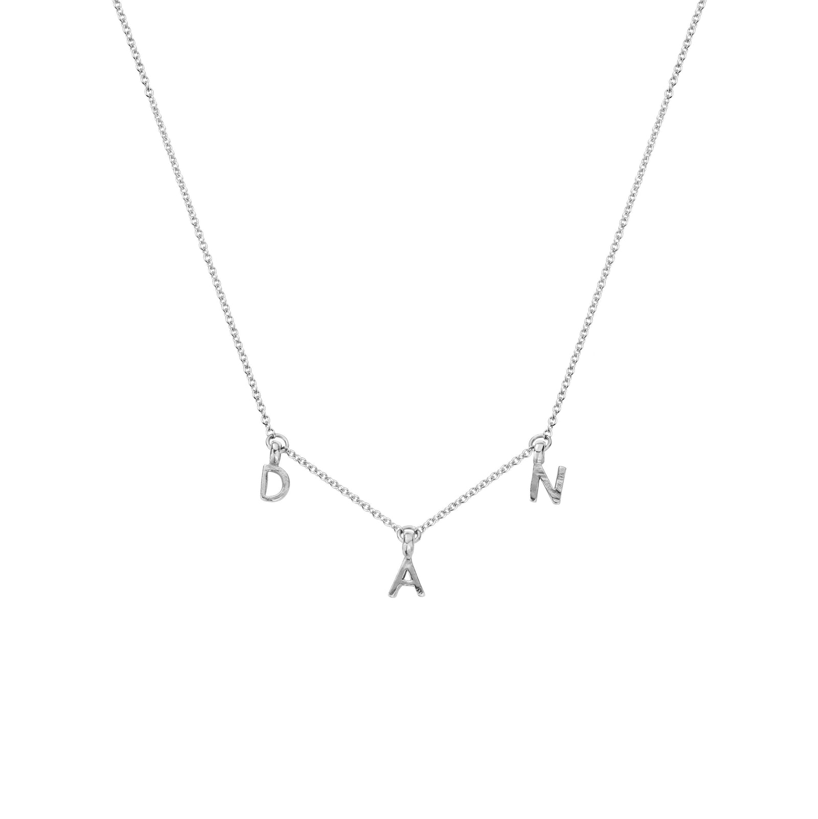 Silver Fixed Alphabet Necklace