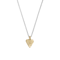 Silver & Gold Mini Heart Necklace