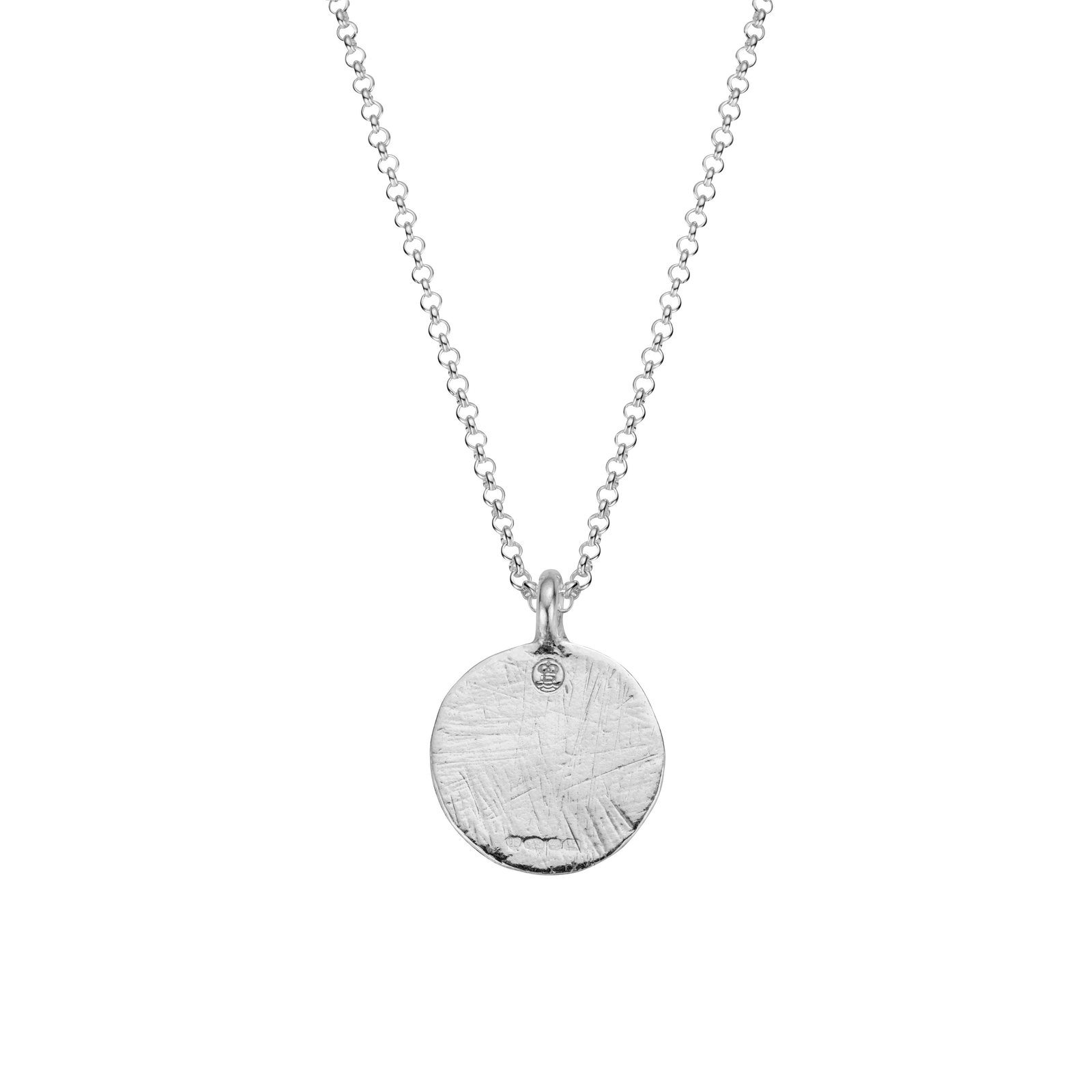 Silver Large Moon Necklace