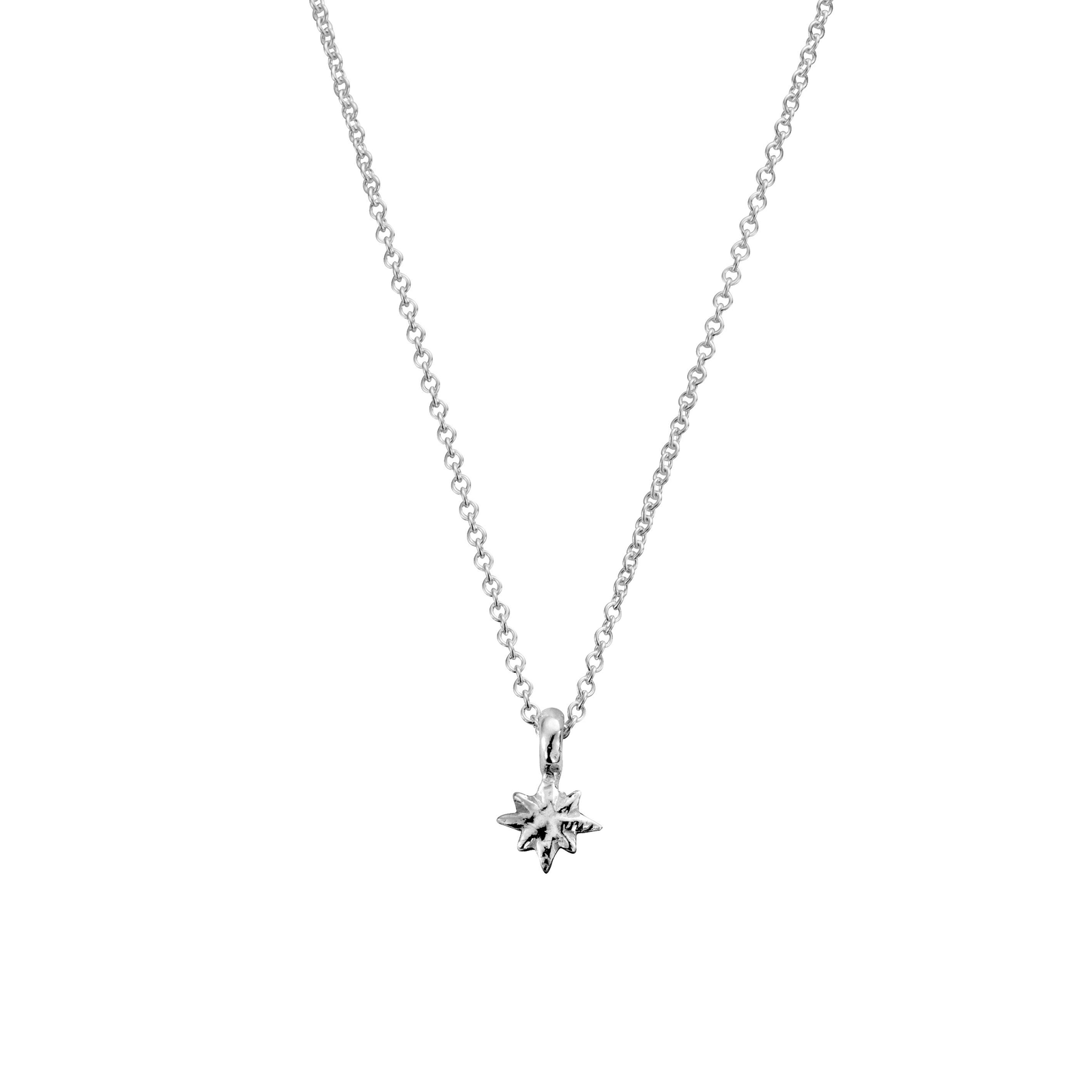 Silver Baby North Star Necklace