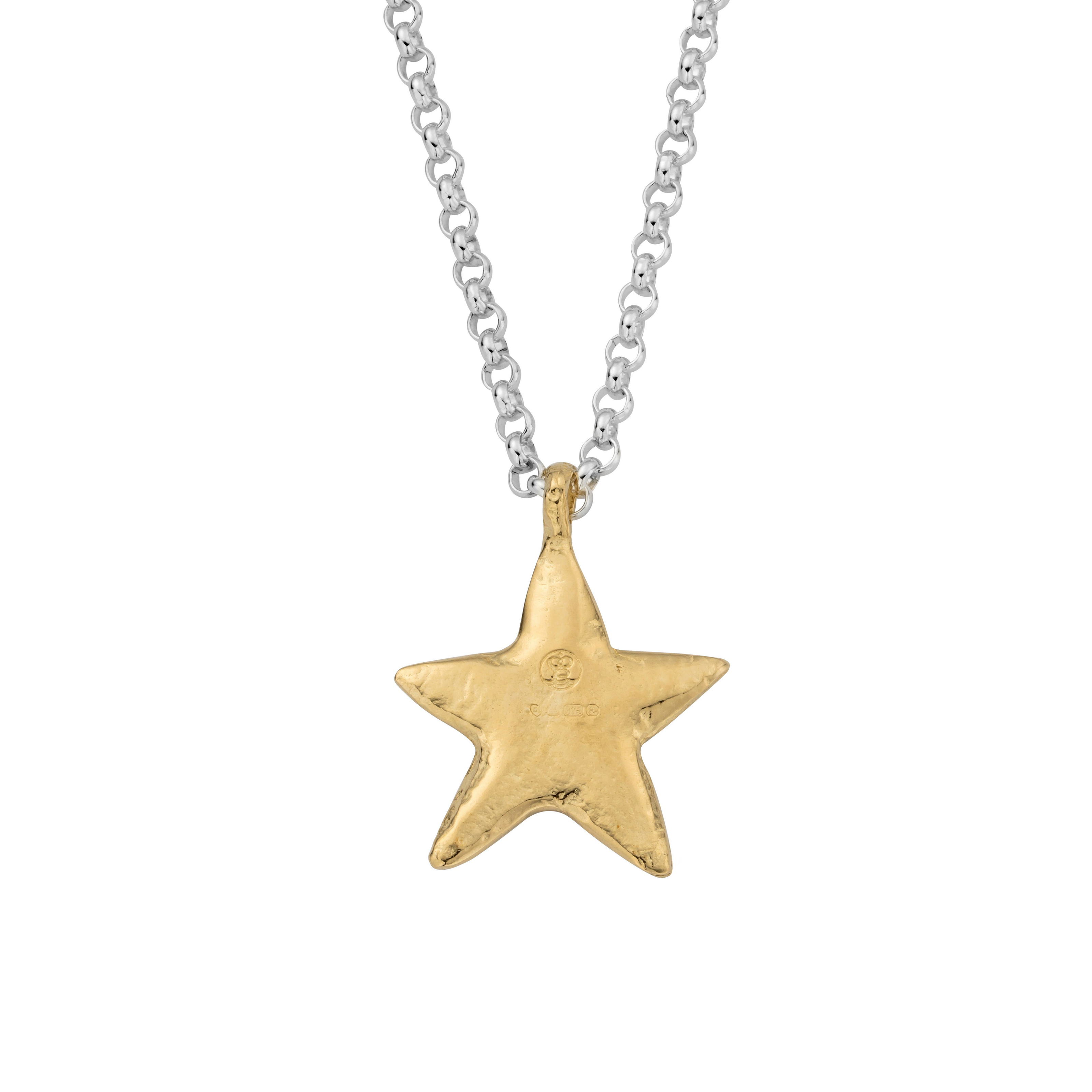 Silver & Gold Maxi Star Necklace