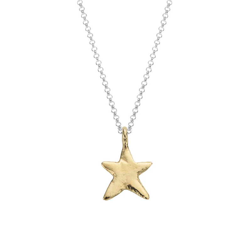 Silver & Gold Midi Star Necklace