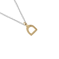 Silver & Gold Baby Stirrup Necklace