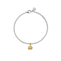 Silver & Gold Coronation Crown Chain Bracelet