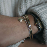 Silver & Gold Mini Shell Chain Bracelet