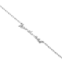 Silver 'Kindness' Affirmation Necklace