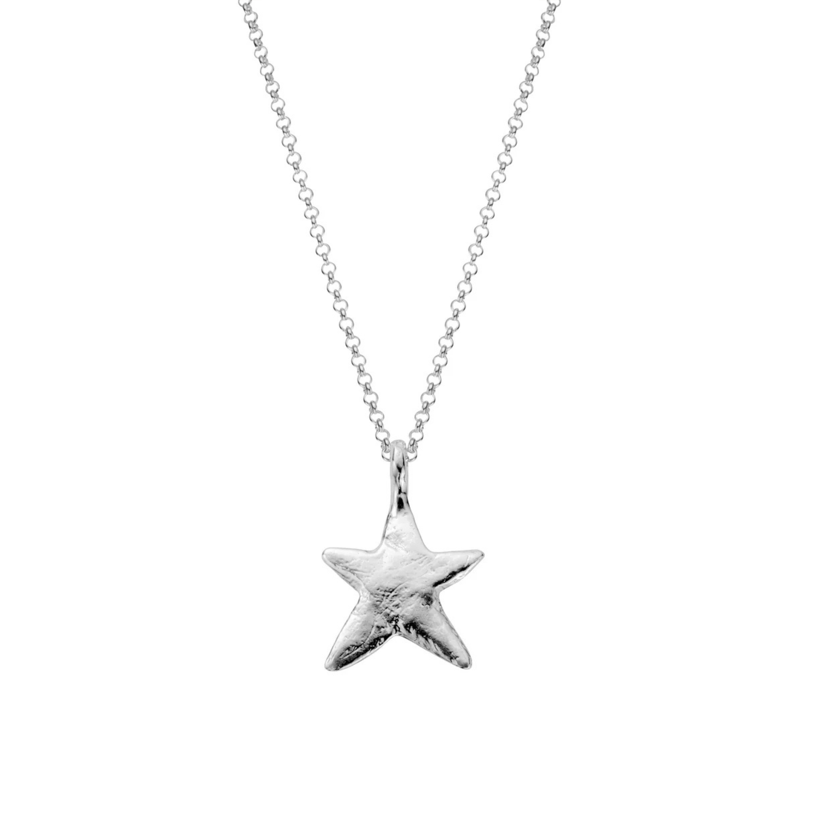 Silver Midi Star Necklace