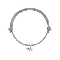 Silver Mini Aquarius Horoscope Sailing Rope