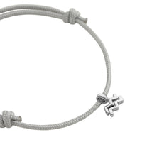 Silver Mini Aquarius Horoscope Sailing Rope