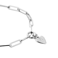 Silver Baby Heart Trace Chain Bracelet