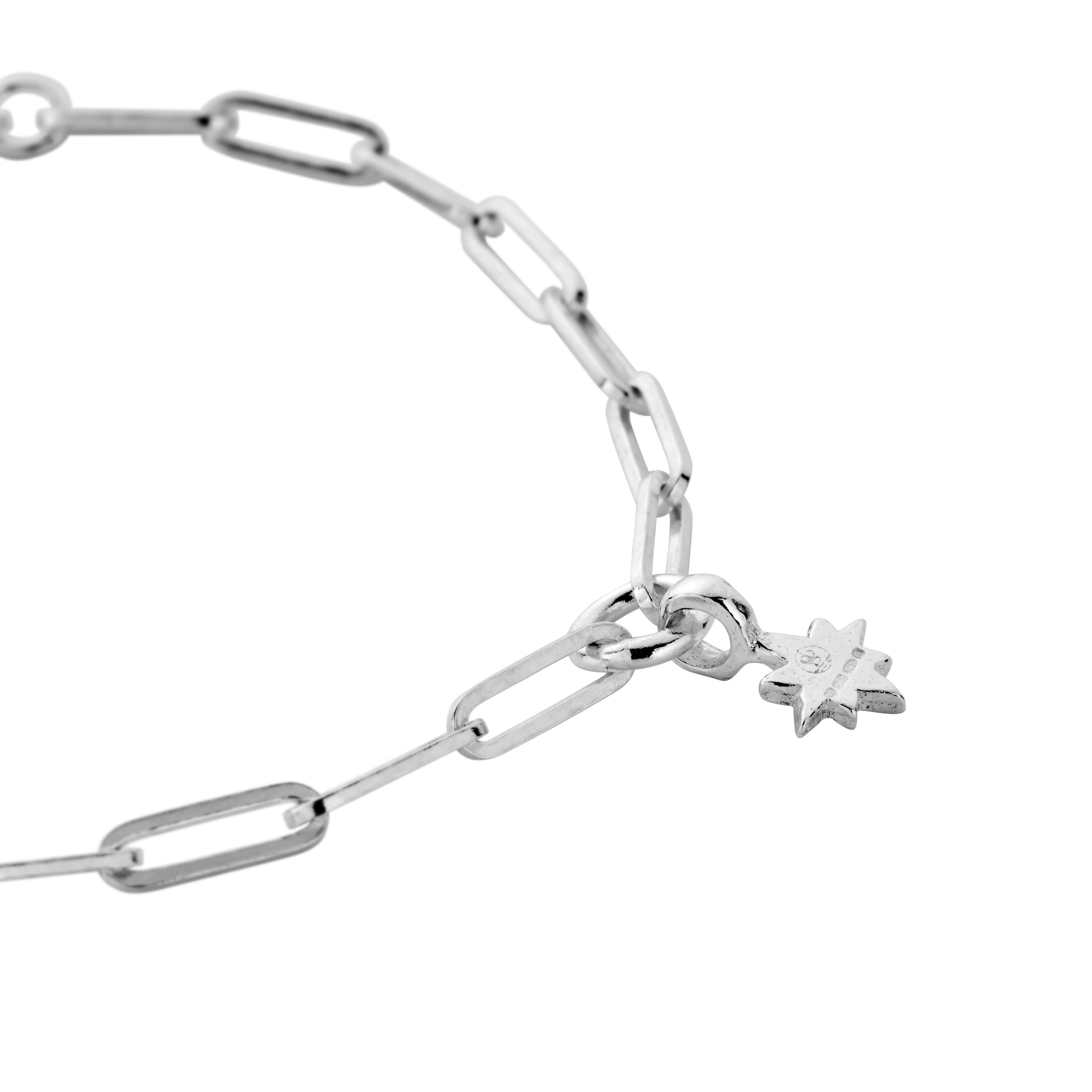 Silver Baby North Star Trace Chain Bracelet