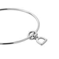 Silver Baby Stirrup Bangle