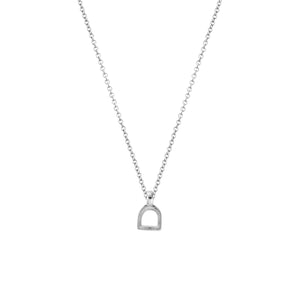 Silver Baby Stirrup Necklace