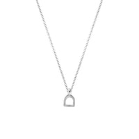 Silver Baby Stirrup Necklace