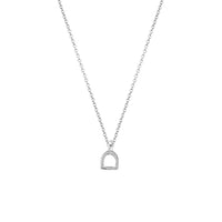 Silver Baby Stirrup Necklace