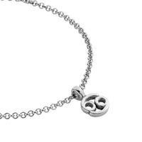 Silver Mini Cancer Horoscope Chain Bracelet