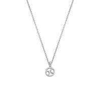 Silver Mini Cancer Horoscope Necklace