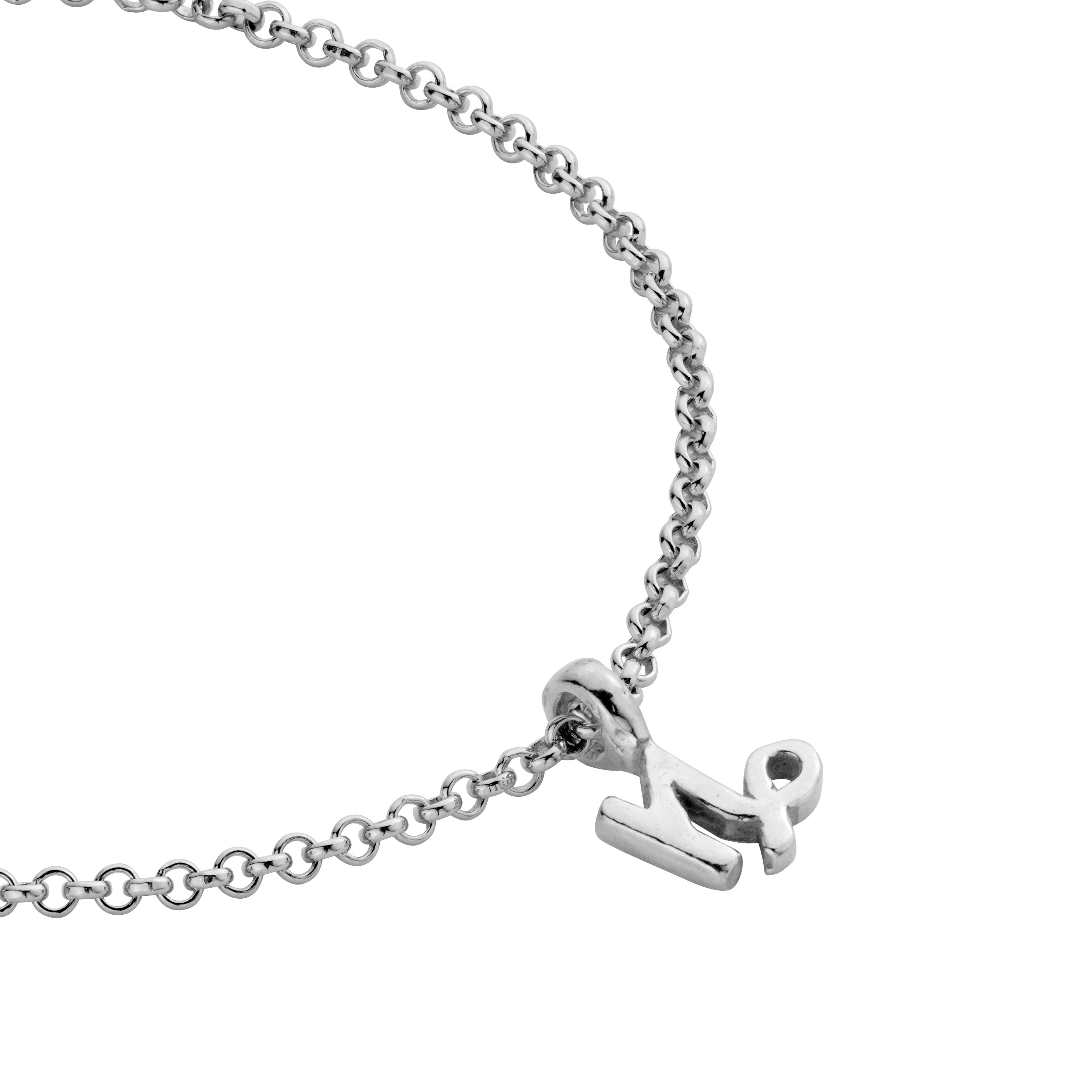 Silver Mini Capricorn Horoscope Chain Bracelet