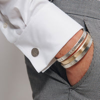 Silver Disc Cufflinks