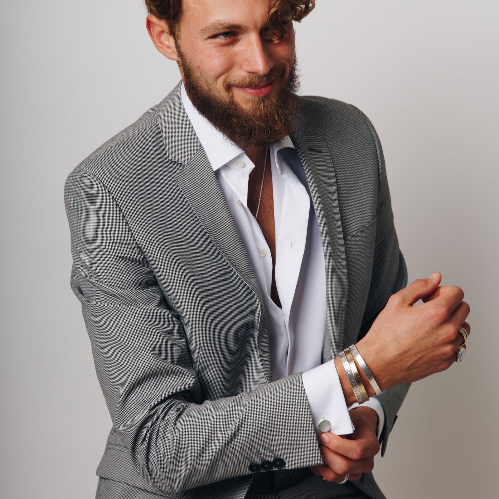 Silver Disc Cufflinks