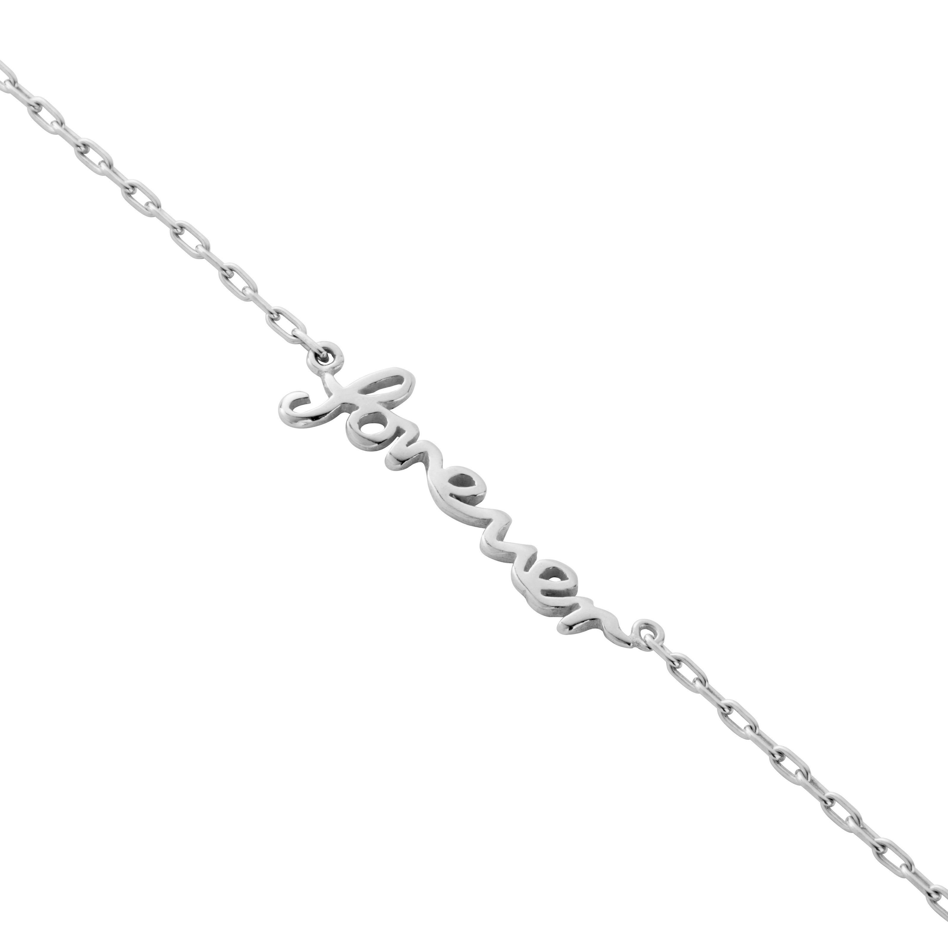 Silver 'Forever' Affirmation Necklace