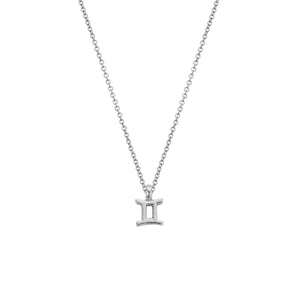 Silver Mini Gemini Horoscope Necklace