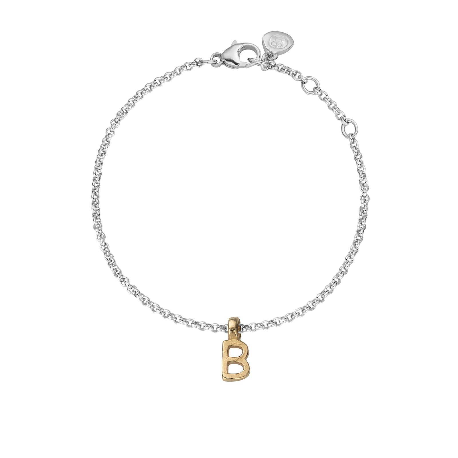 Silver & Gold Alphabet Chain Bracelet