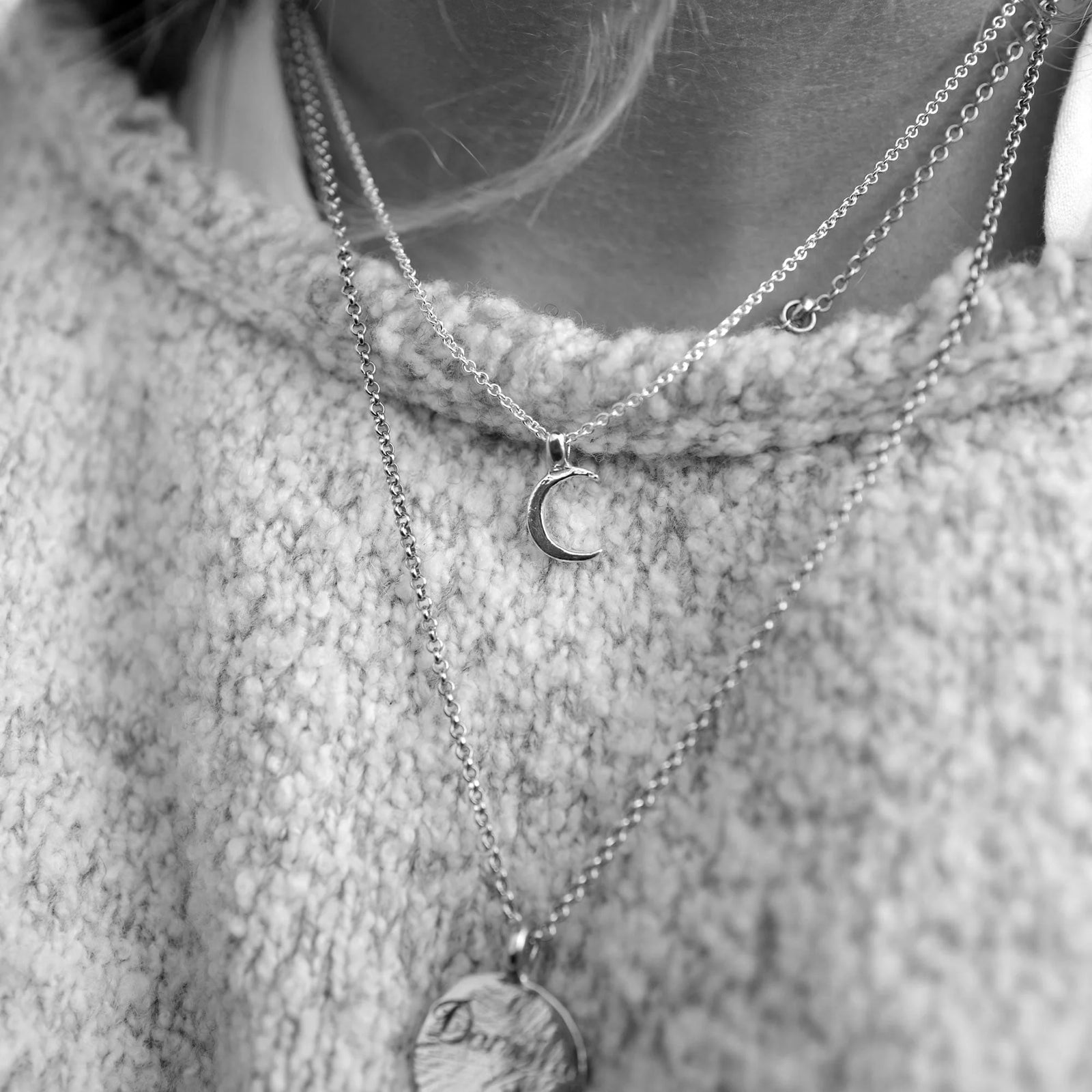 Silver & Gold Crescent Moon Gift Set