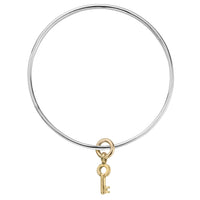 Silver & Gold Mini Dreamer's Key Bangle