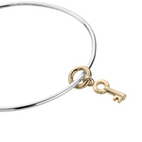 Silver & Gold Mini Dreamer's Key Bangle