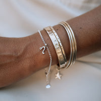 Silver Mini Leo Horoscope Chain Bracelet