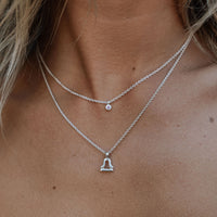 Silver Mini Libra Horoscope Necklace